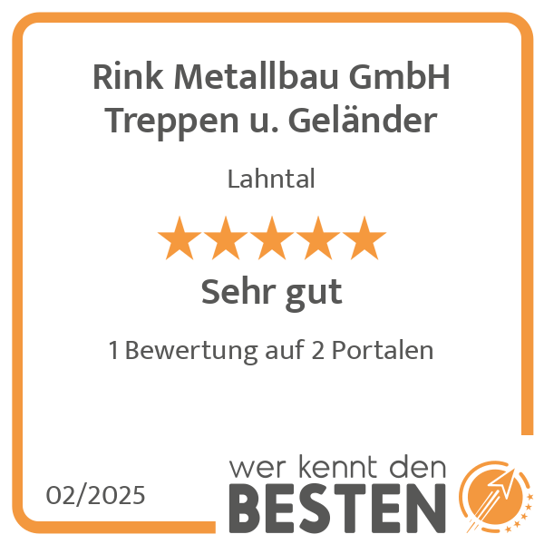 Rink Metallbau GmbH Treppen u. Geländer in Lahntal - Logo