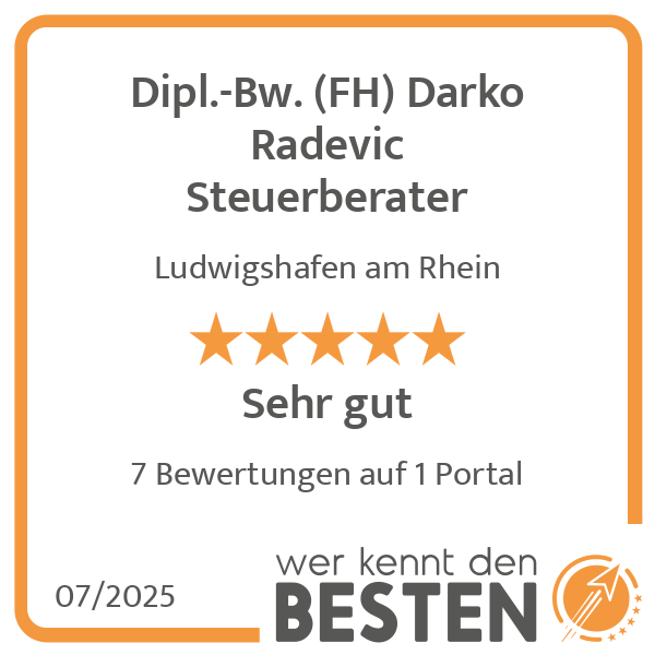 Dipl.-Bw. (FH) Darko Radevic Steuerberater in Ludwigshafen am Rhein - Logo