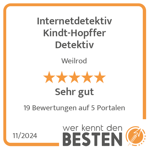 Internetdetektiv Kindt-Hopffer Detektiv in Weilrod - Logo