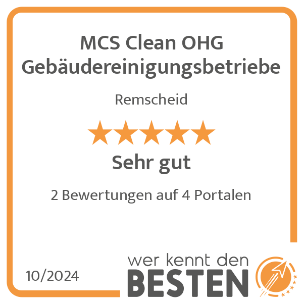 MCS Clean OHG Gebäudereinigungsbetriebe in Remscheid - Logo