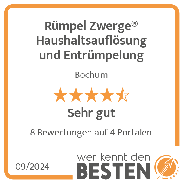 Rümpel Zwerge® Haushaltsauflösung und Entrümpelung in Bochum - Logo