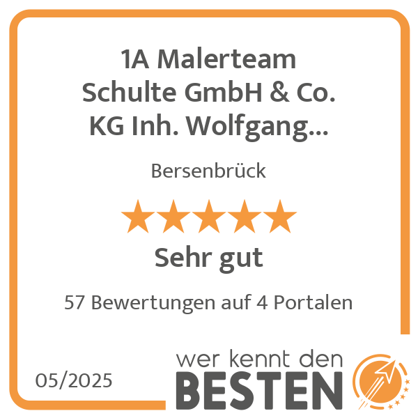 1A Malerteam Schulte GmbH & Co. KG Inh. Wolfgang Schulte in Bersenbrück - Logo 1A Malerteam Schulte GmbH & Co. KG Inh. Wolfgang Schulte in Bersenbrück - Logo