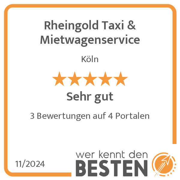 Rheingold Taxi & Mietwagenservice in Köln - Logo