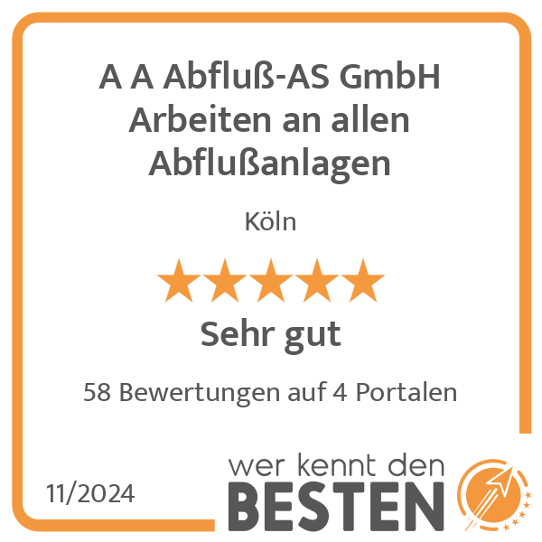 A A Abfluß-AS GmbH Arbeiten an allen Abflußanlagen in Köln - Logo