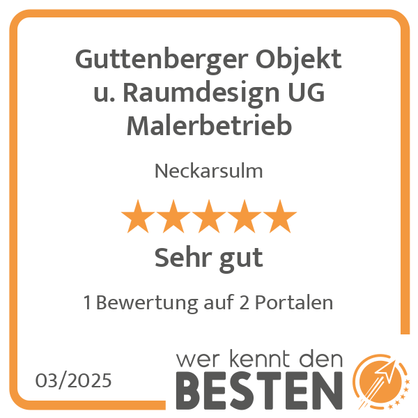 Guttenberger Objekt u. Raumdesign UG Malerbetrieb in Neckarsulm - Logo