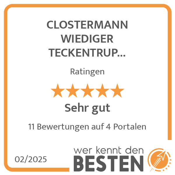 CLOSTERMANN WIEDIGER TECKENTRUP PIETSCH PartG mbB Steuerberater Rechtsanwalt in Ratingen - Logo