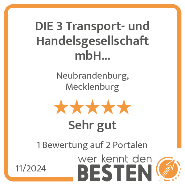 DIE 3 Transport- und Handelsgesellschaft mbH Neubrandenburg in Neubrandenburg - Logo