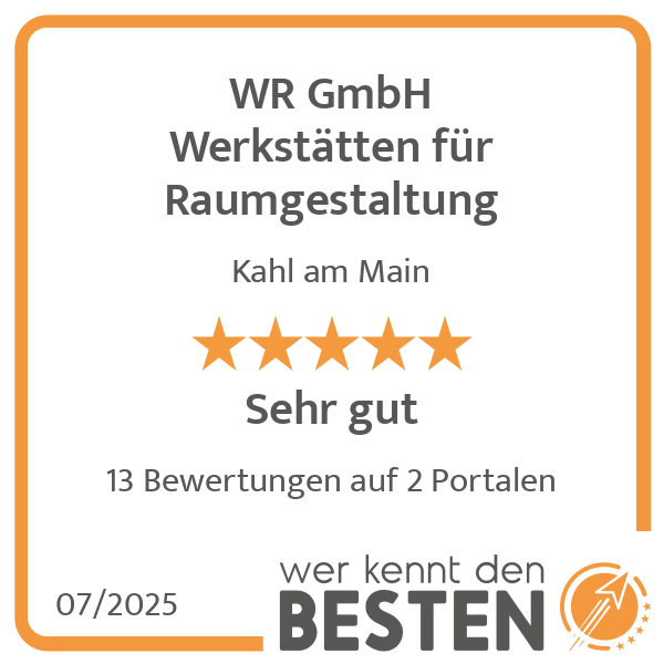WR GmbH Werkstätten für Raumgestaltung in Kahl am Main - Logo