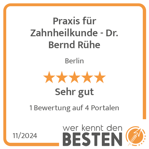 Praxis für Zahnheilkunde - Dr. Bernd Rühe in Berlin - Logo