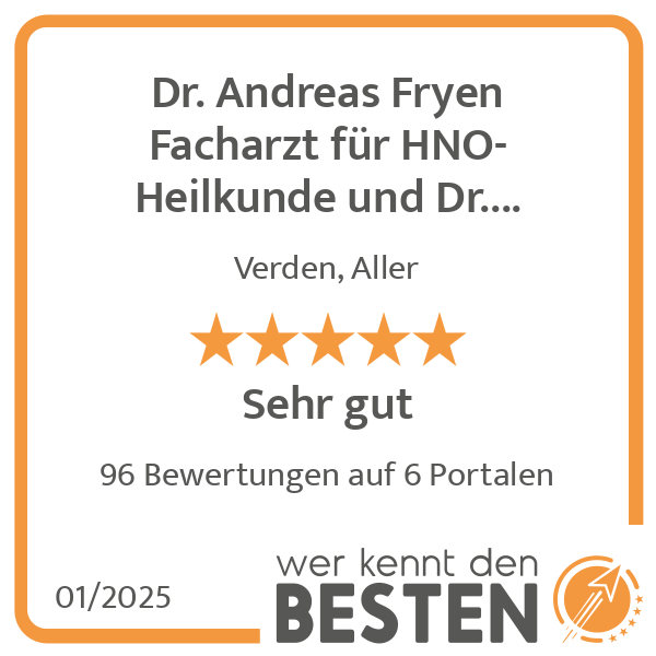 Dr. Andreas Fryen Facharzt für HNO-Heilkunde und Dr. Gisela Fryen - Gemeinschaftspraxis in Verden an der Aller - Logo