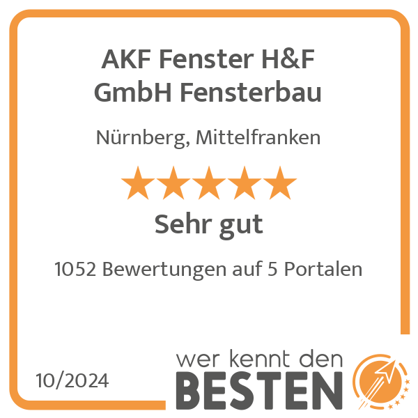 AKF Fenster H&F GmbH Fensterbau in Nürnberg - Logo