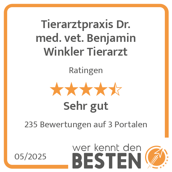 Tierarztpraxis Dr. med. vet. Benjamin Winkler Tierarzt in Ratingen - Logo Tierarztpraxis Dr. med. vet. Benjamin Winkler Tierarzt in Ratingen - Logo