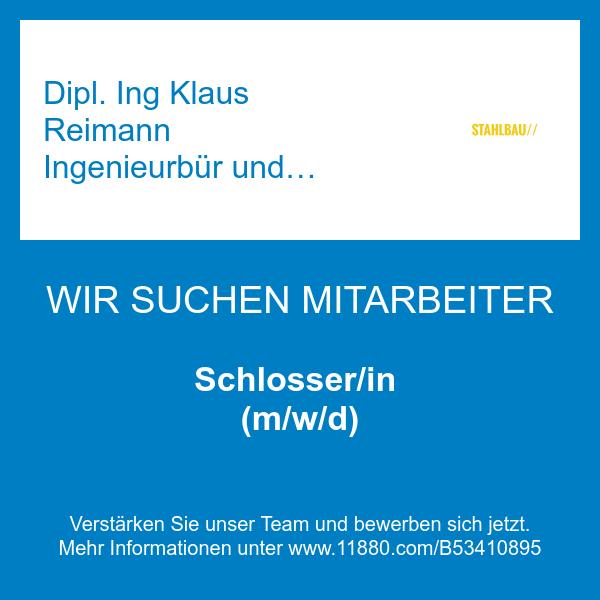 Dipl. Ing Klaus Reimann Ingenieurbür und Metallbau Handwerksbetrieb in Seddiner See - Logo