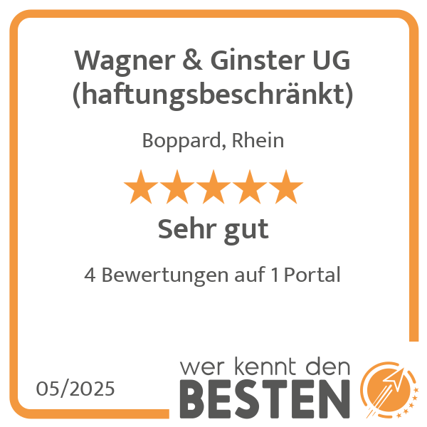 Wagner & Ginster UG (haftungsbeschränkt) in Boppard - Logo Wagner & Ginster UG (haftungsbeschränkt) in Boppard - Logo