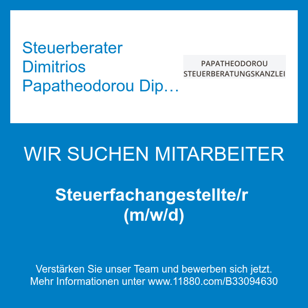 Steuerberater Dimitrios Papatheodorou Dipl. -Kfm. in Mannheim - Logo