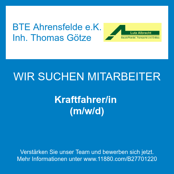 BTE Ahrensfelde e.K. Inh. Thomas Götze in Ahrensfelde bei Berlin - Logo