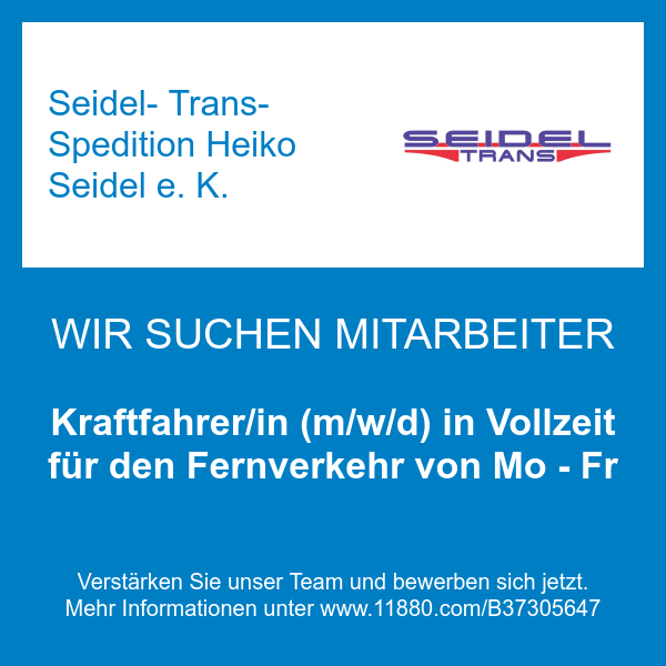 Seidel- Trans- Spedition Heiko Seidel e. K. in Neustadt an der Orla - Logo