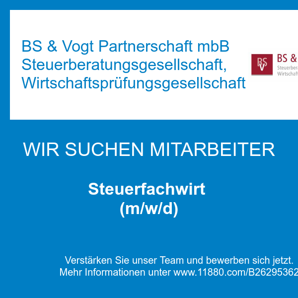 BS & Vogt Partnerschaft mbB Steuerberatungsgesellschaft, Wirtschaftsprüfungsgesellschaft in Idstein - Logo