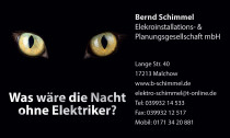 Bernd Schimmel Elektroinstallations- und Planungsgesellschaft mbH