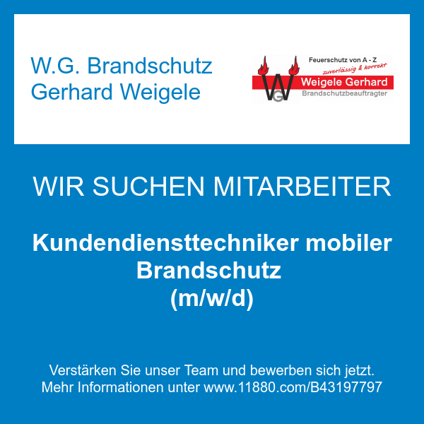 W.G. Brandschutz Gerhard Weigele in Schrobenhausen - Logo