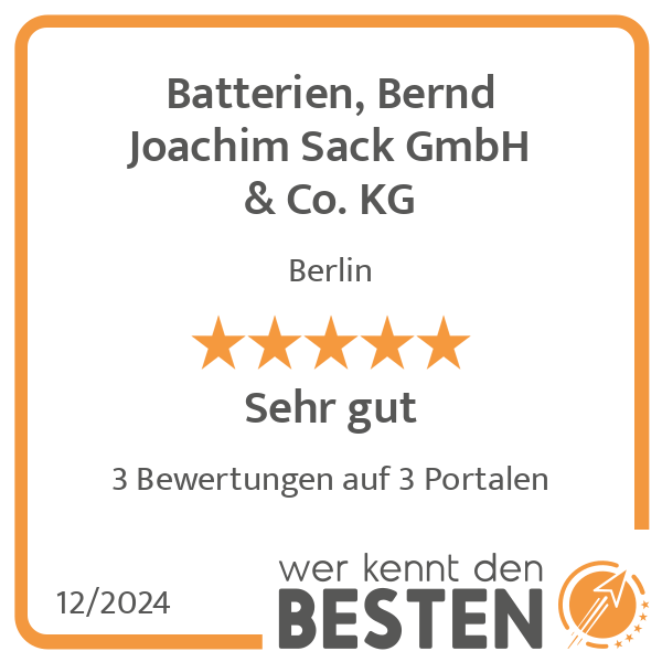 Batterien, Bernd Joachim Sack GmbH & Co. KG in Berlin - Logo