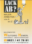 Malermeister Wolfgang Heimerl - Malerarbeiten von A bis Z