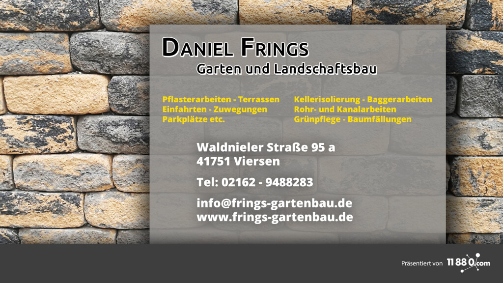 Daniel Frings Gartenbau&Kellerisolierungen in Viersen - Logo