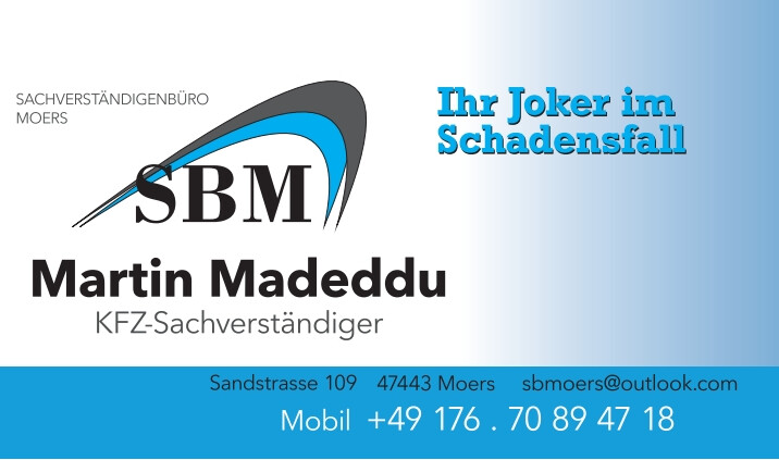 KFZ-Sachverständiger M.Madeddu SBM Sachverständigenbüro Moers in Moers - Logo