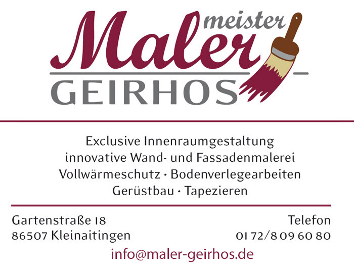 Malermeister Geirhos in Kleinaitingen - Logo