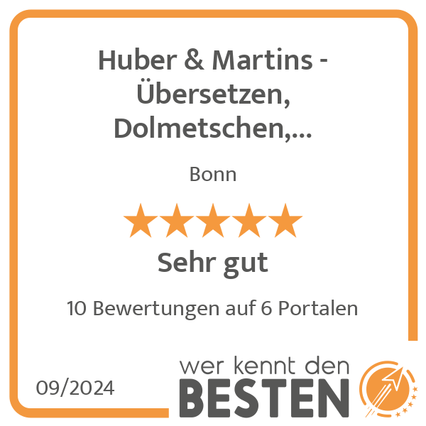 Huber & Martins - Übersetzen, Dolmetschen, Lektorat in Bonn - Logo