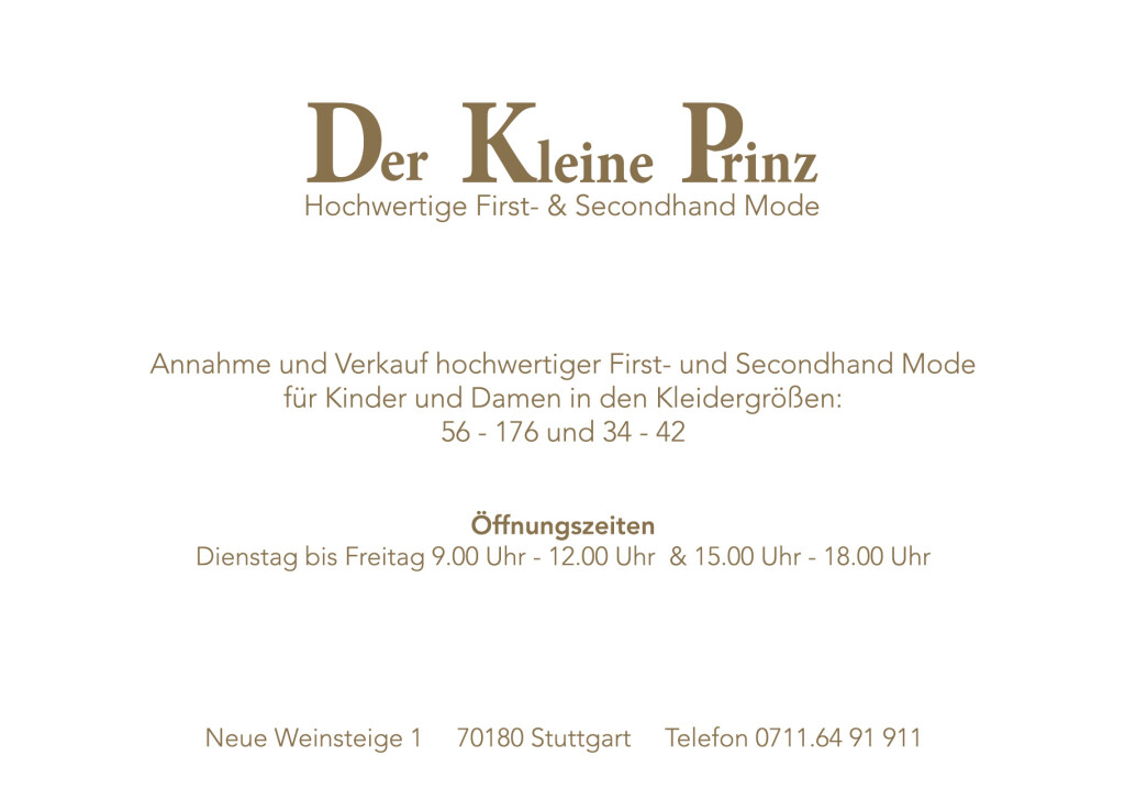 Der kleine Prinz in Stuttgart - Logo