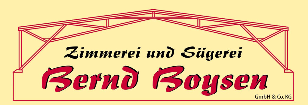 Zimmerei und Sägerei Bernd Boysen GmbH & Co. KG in Enge Sande - Logo