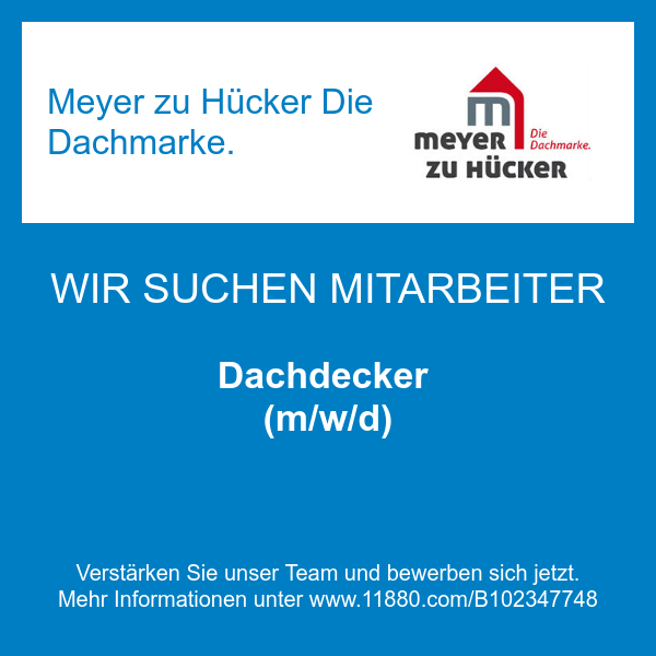 Meyer zu Hücker Die Dachmarke. in Detmold - Logo