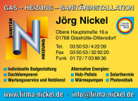 Montage und Service Nickel Gas-Heizung-Sanitärinstallation