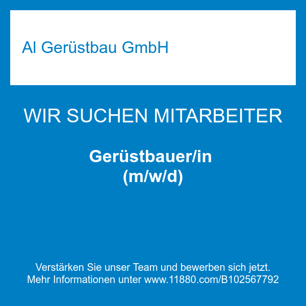Gerüstbauer/in (m/w/d)
