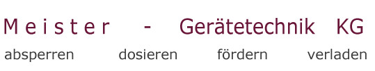 Meister Gerätetechnik KG in Göhl - Logo