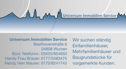 Universum Immobilienservice Inh. Beate Brauer in Wurzen - Logo