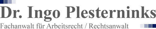 Rechtsanwalt Dr. Ingo Plesterninks Fachanwalt für Arbeitsrecht in Bonn - Logo