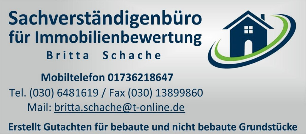 Britta Schache Sachverständige für Immobilienbewertung in Berlin - Logo