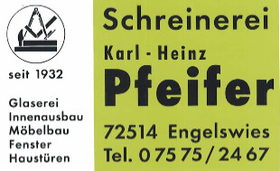 Karl-Heinz Pfeifer Bauschreinerei in Inzigkofen - Logo