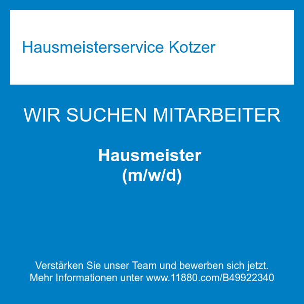 Hausmeister (m/w/d)