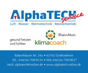 Alpha TECH SERVICE LUFT-WASSER-WÄRMETECHNIK UG