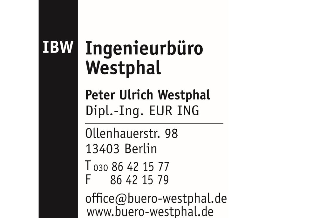 IBW Ingenieurbüro Westphal in Berlin - Logo