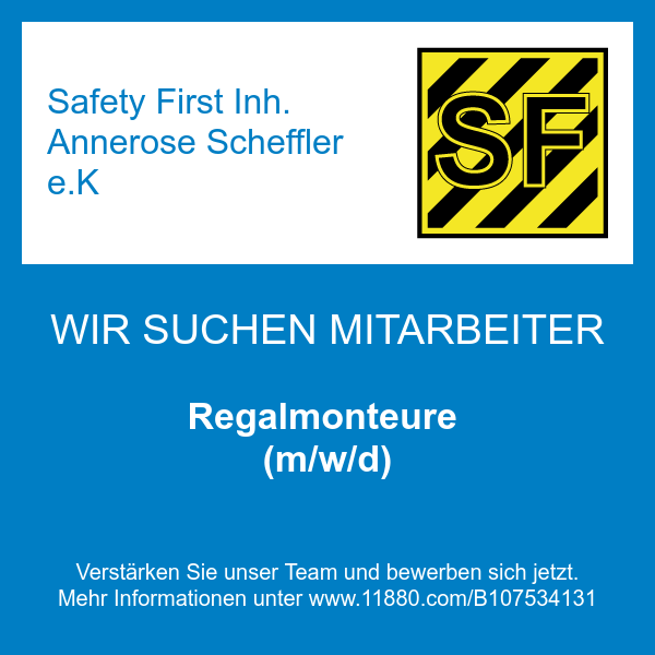 Safety First Inh. Annerose Scheffler e.K in Dormagen - Logo