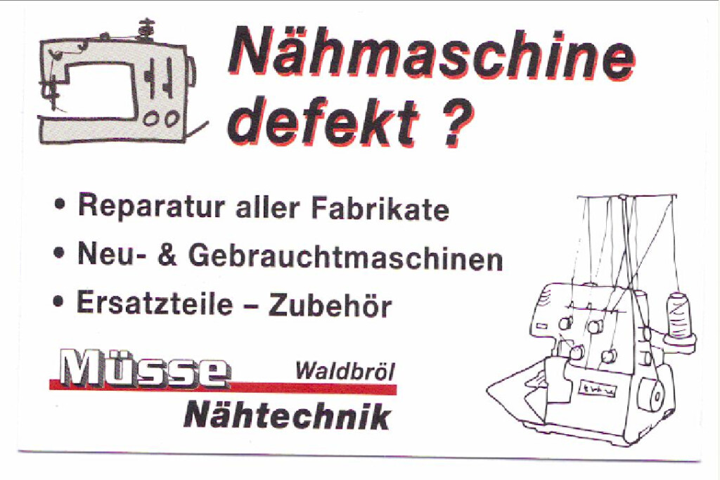 Müsse Nähtechnik Joachim Müsse in Waldbröl - Logo