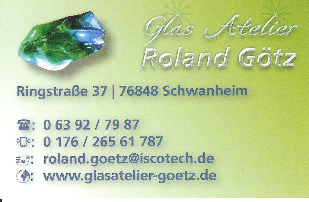 Glas Atelier Roland Götz in Schwanheim in der Pfalz - Logo