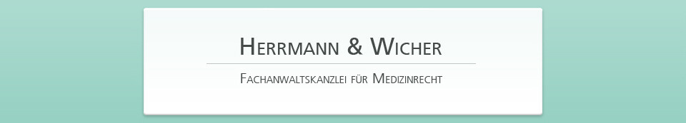 Bild zu Fachanwaltskanzlei für Medizinrecht - Herrmann & Wicher in Stuttgart