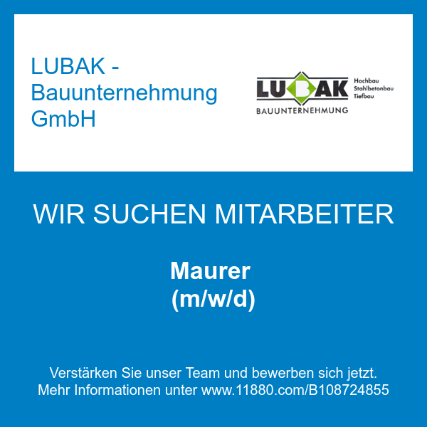 LUBAK - Bauunternehmung GmbH in Bad Lausick - Logo