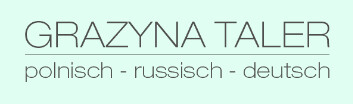 Übersetzungsbüro Grazyna Taler in Affalterbach in Württemberg - Logo