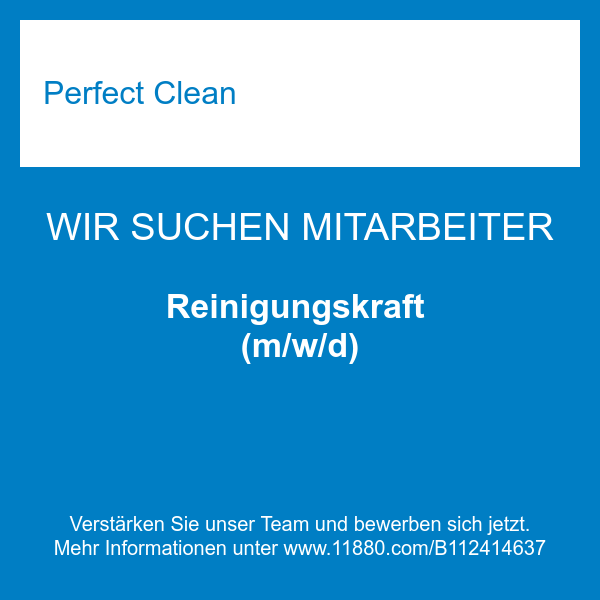 Reinigungskraft (m/w/d)